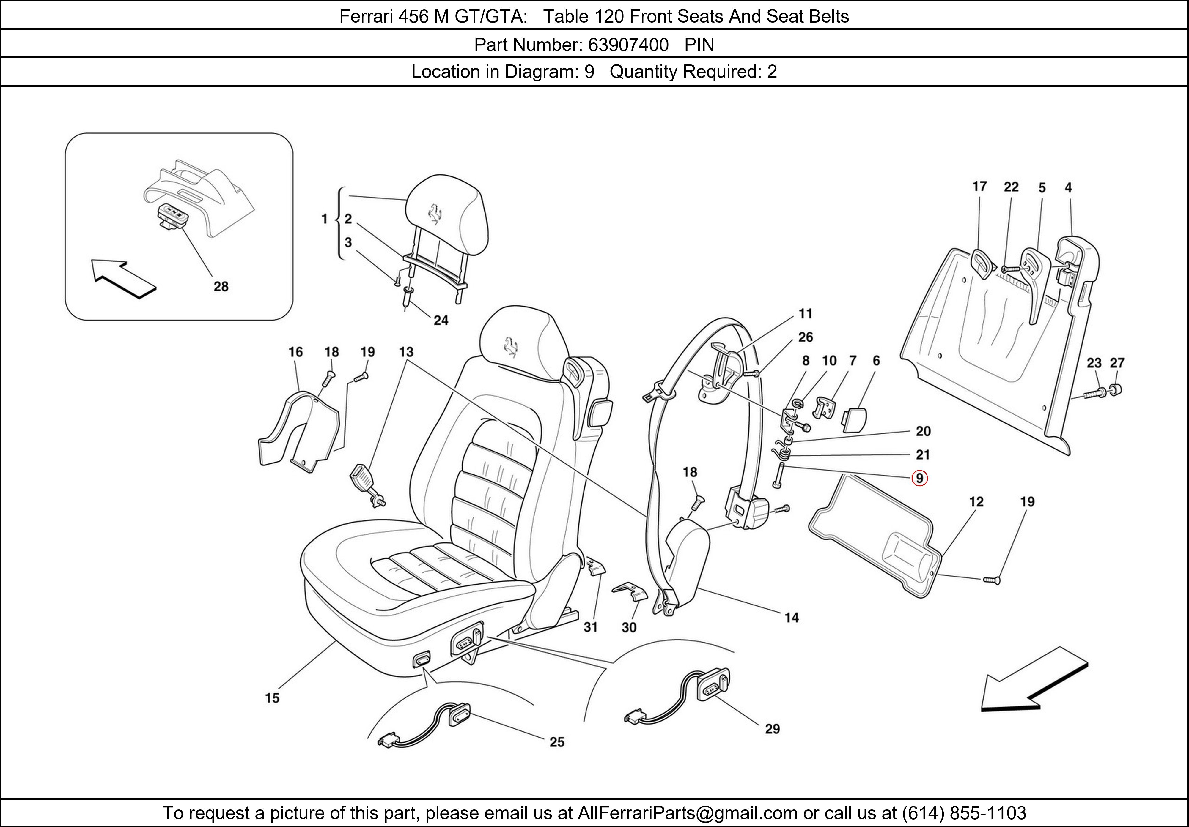 Ferrari Part 63907400