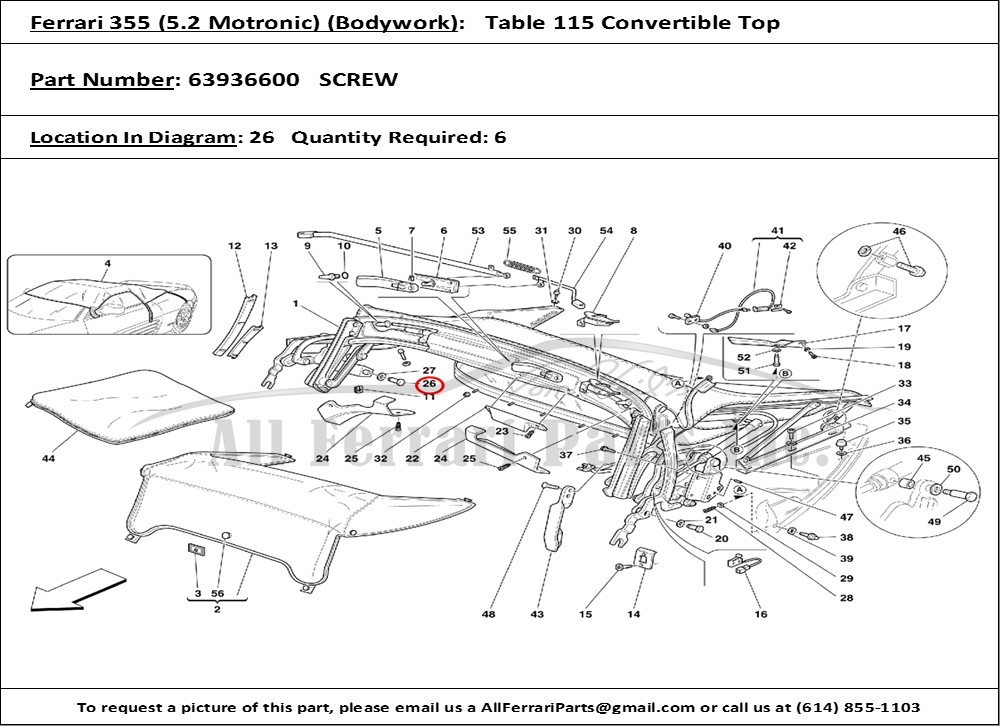 Ferrari Part 63936600