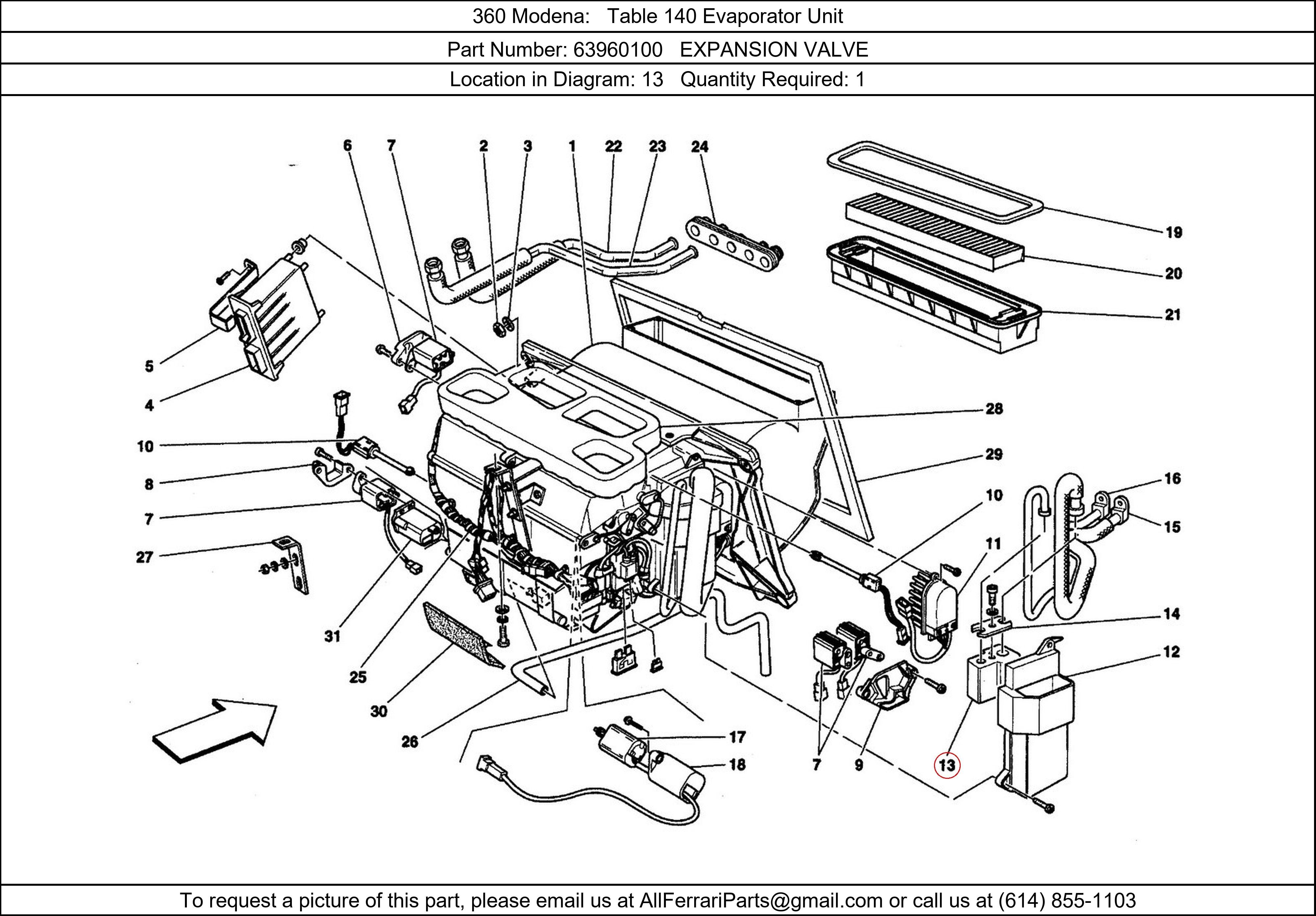 Ferrari Part 63960100