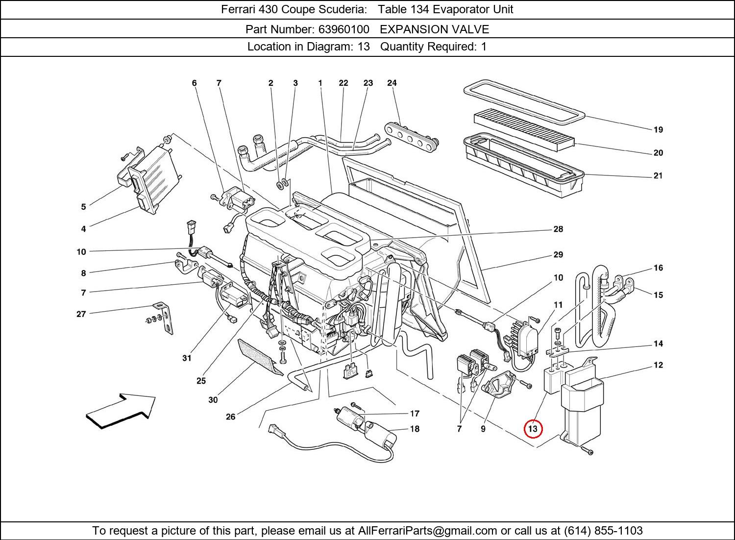 Ferrari Part 63960100