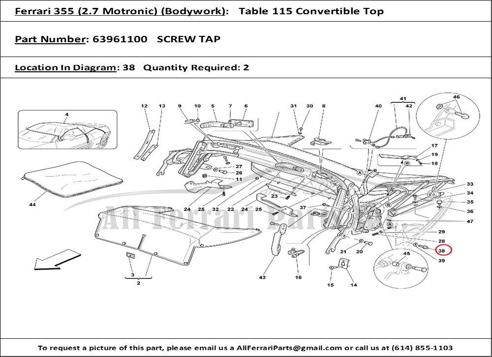 Ferrari Part 63961100