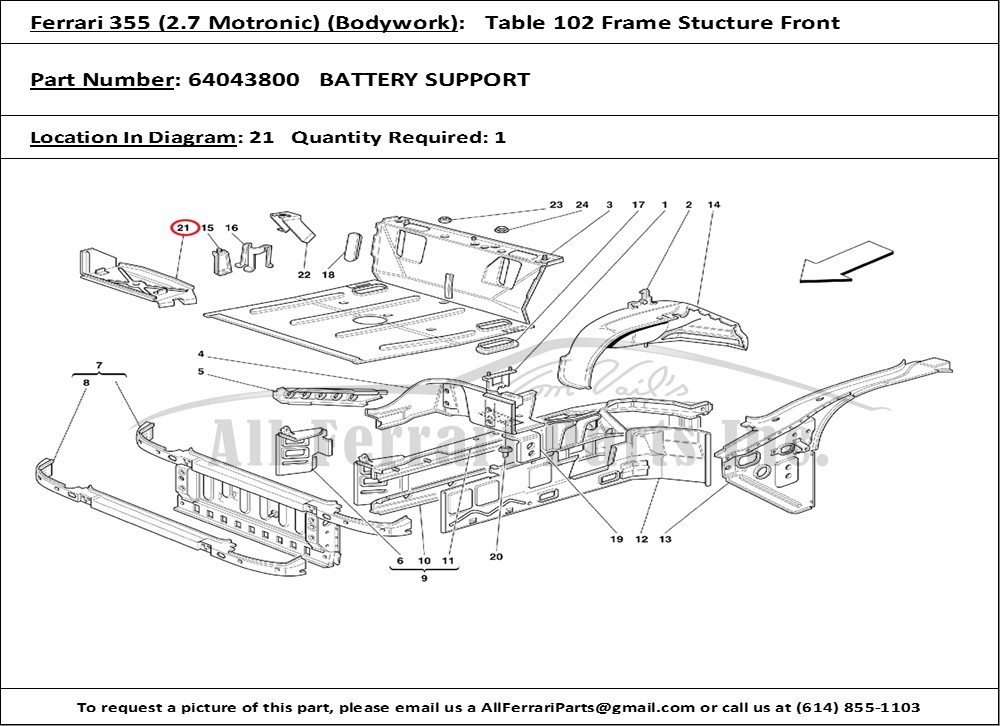 Ferrari Part 64043800