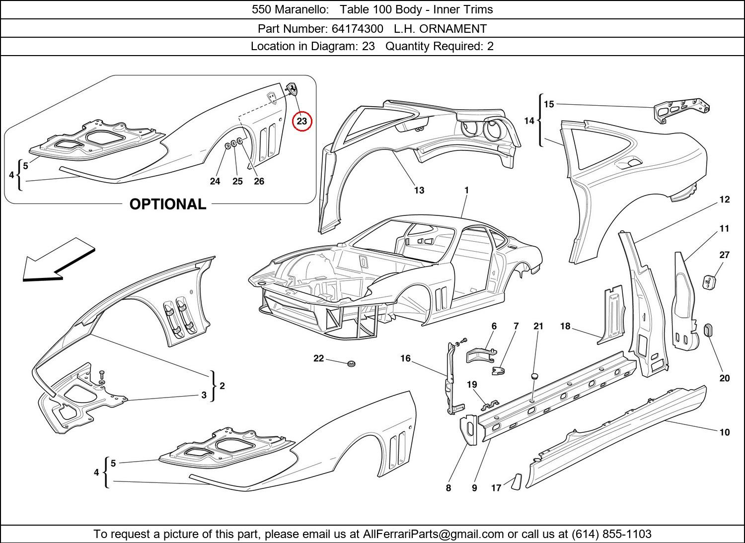 Ferrari Part 64174300