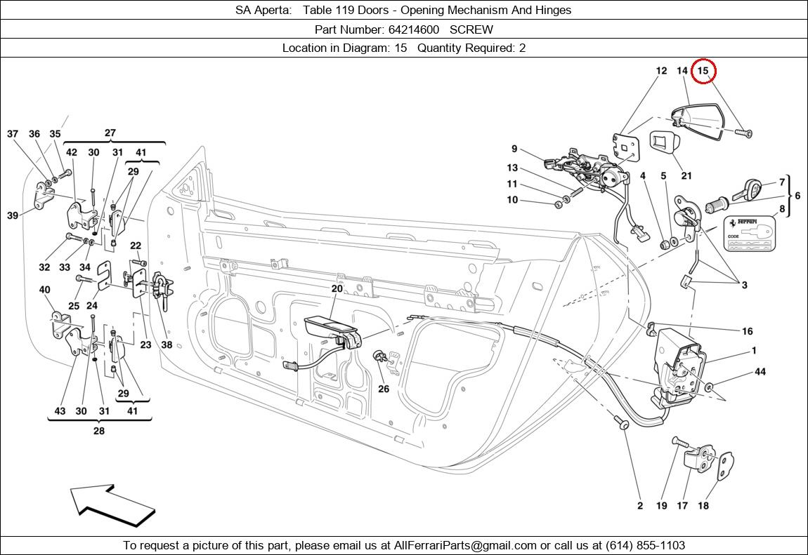 Ferrari Part 64214600