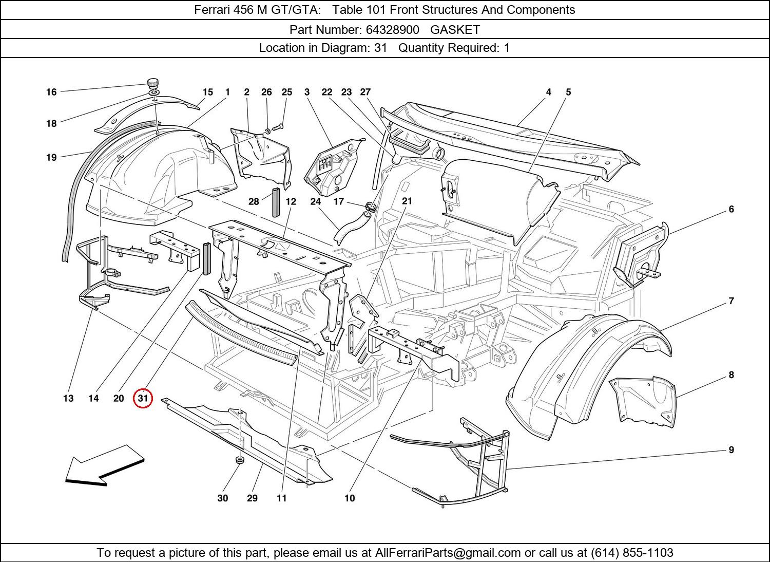 Ferrari Part 64328900