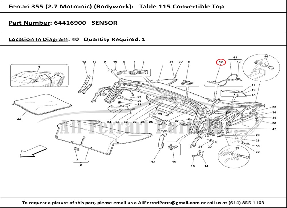 Ferrari Part 64416900