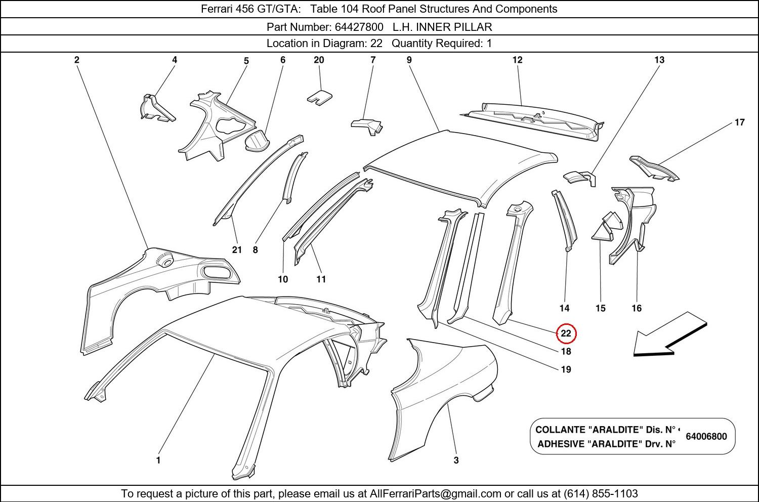 Ferrari Part 64427800