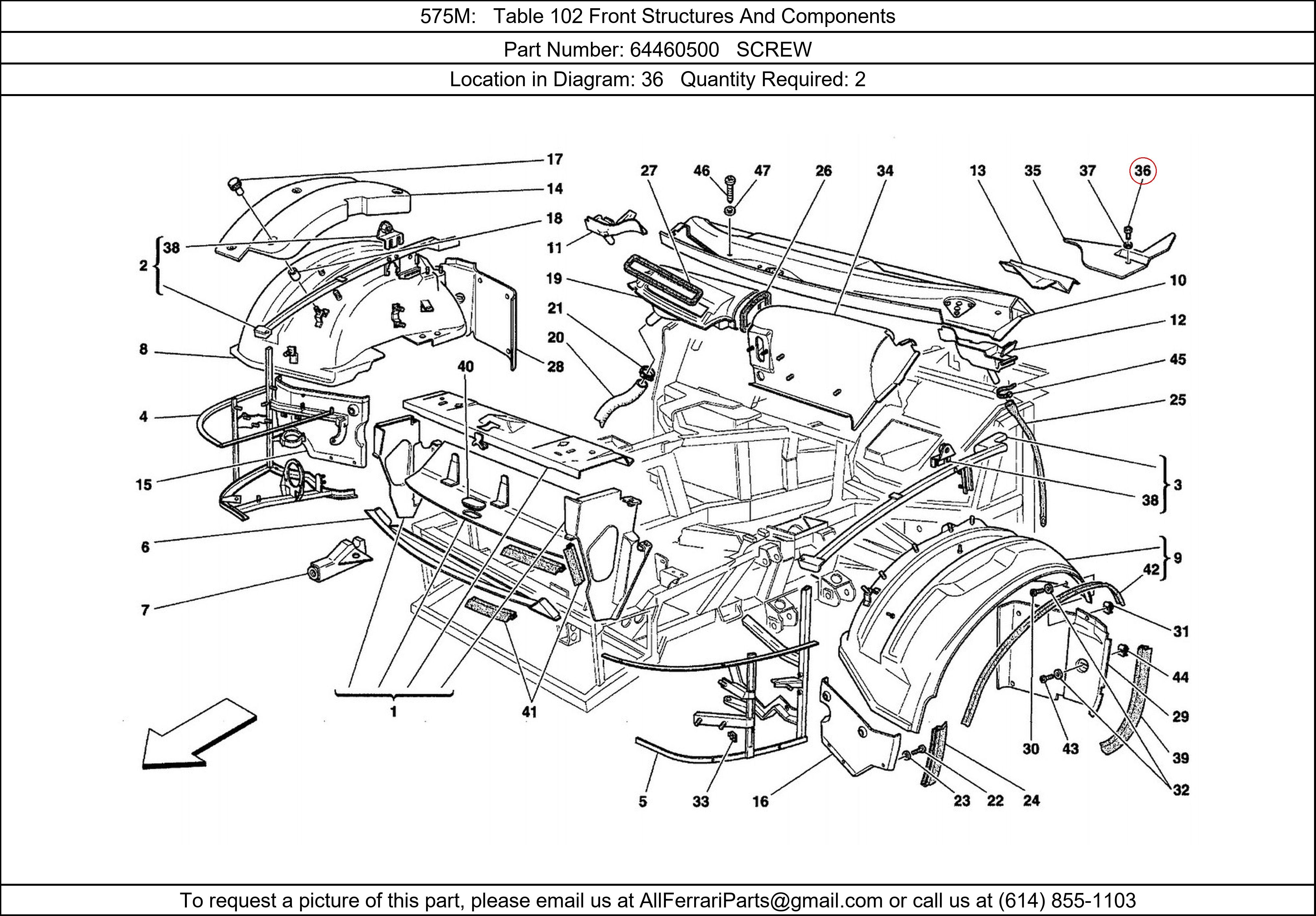 Ferrari Part 64460500