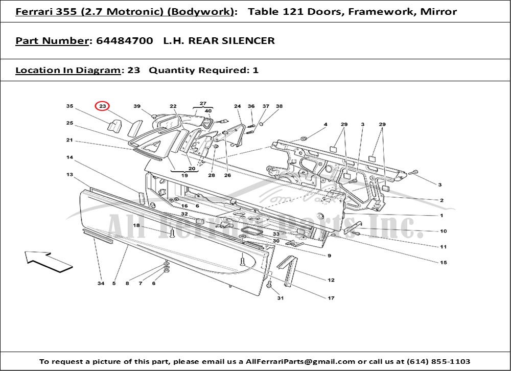 Ferrari Part 64484700