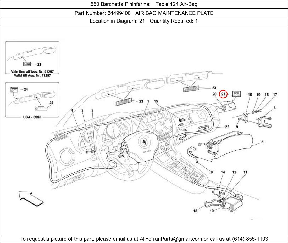 Ferrari Part 64499400