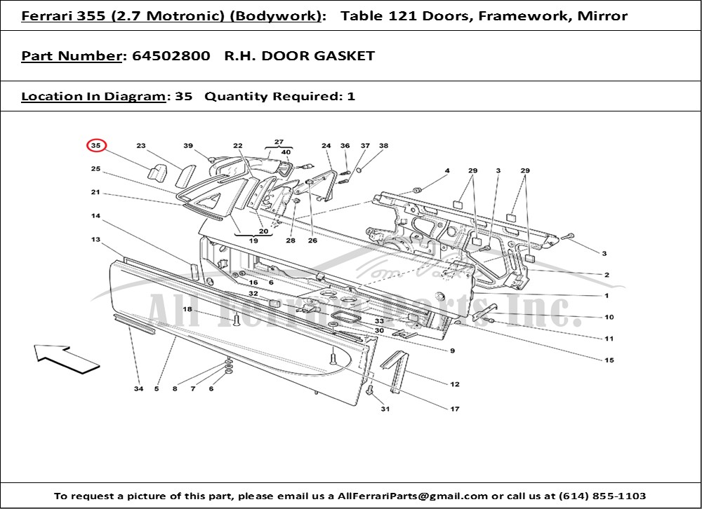 Ferrari Part 64502800