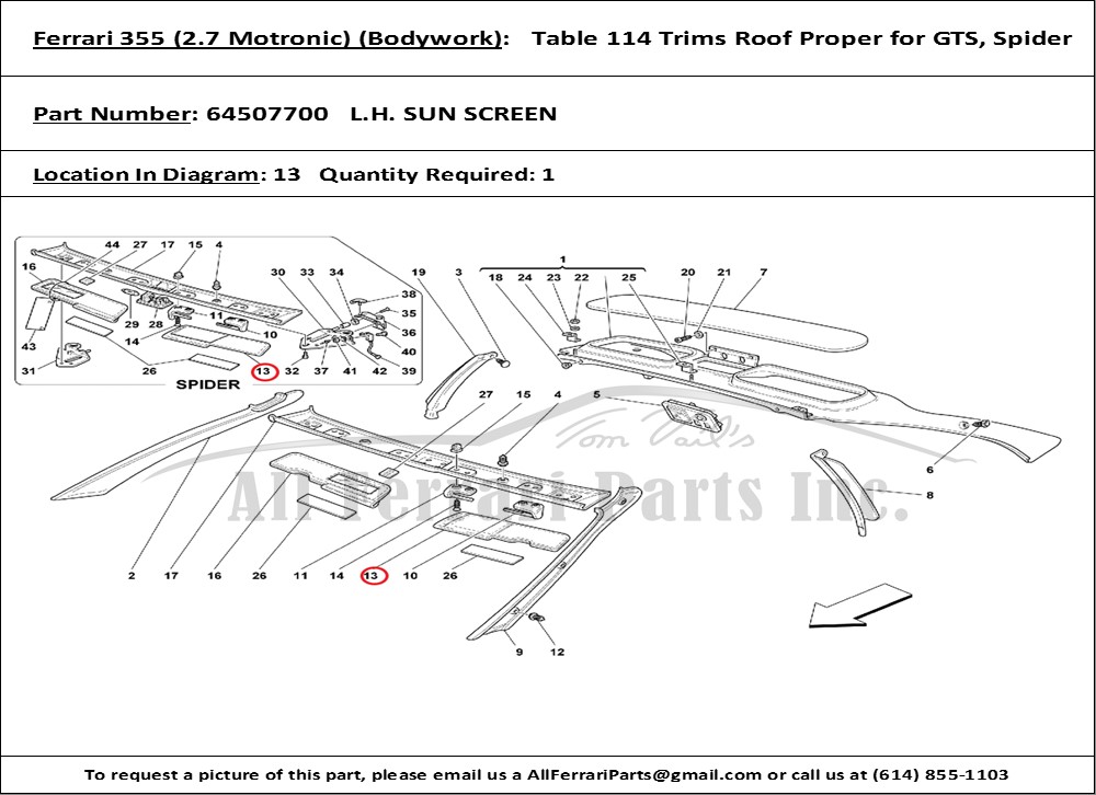 Ferrari Part 64507700