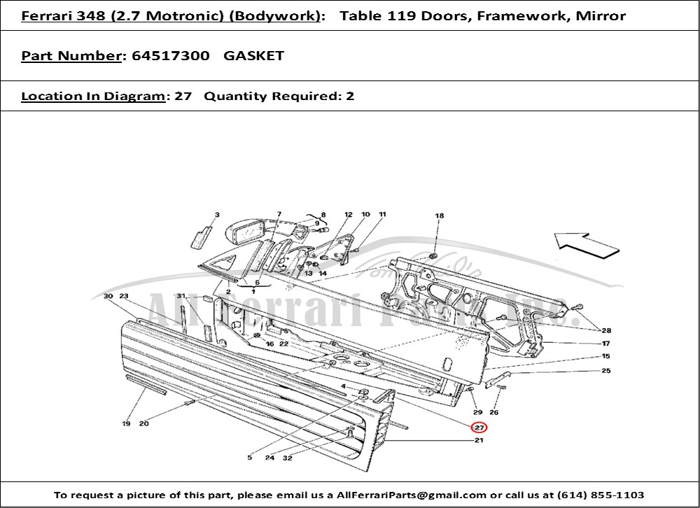 Ferrari Part 64517300