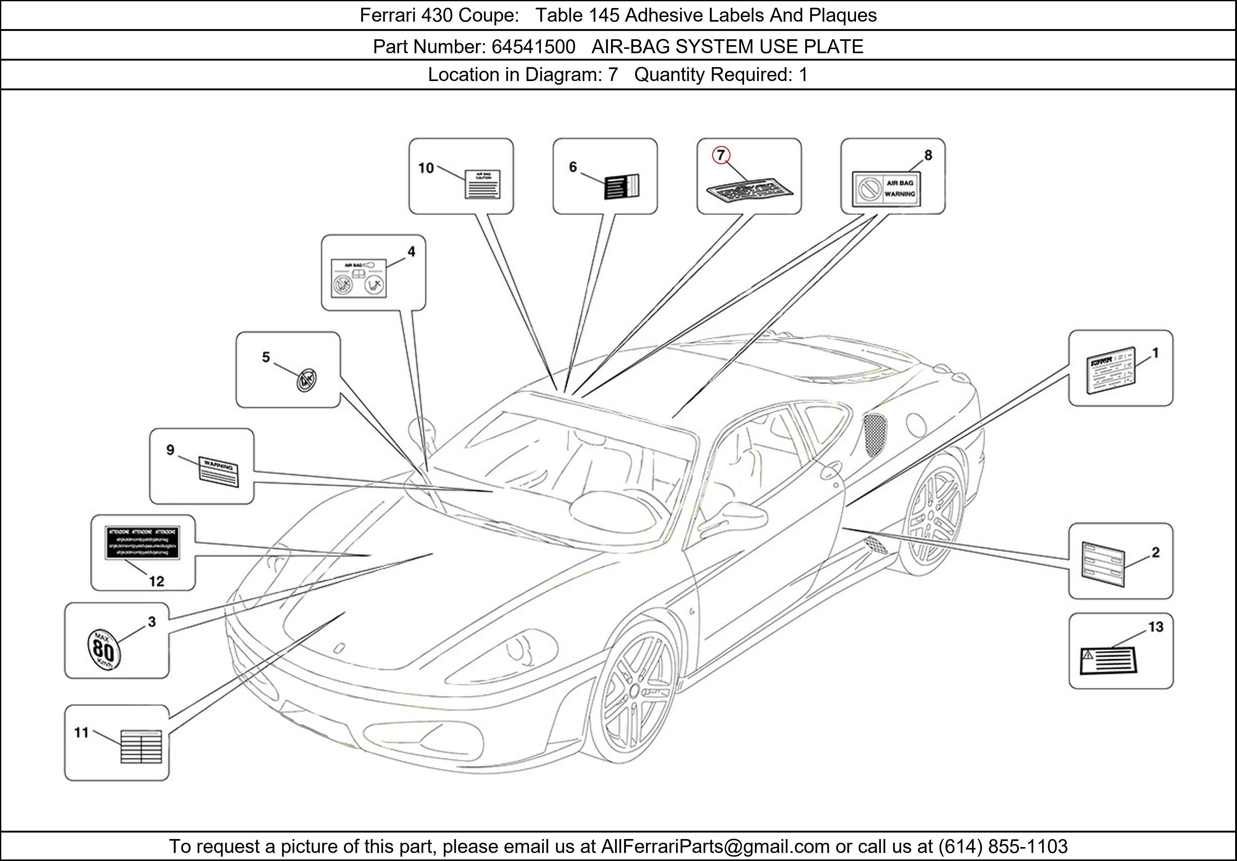 Ferrari Part 64541500