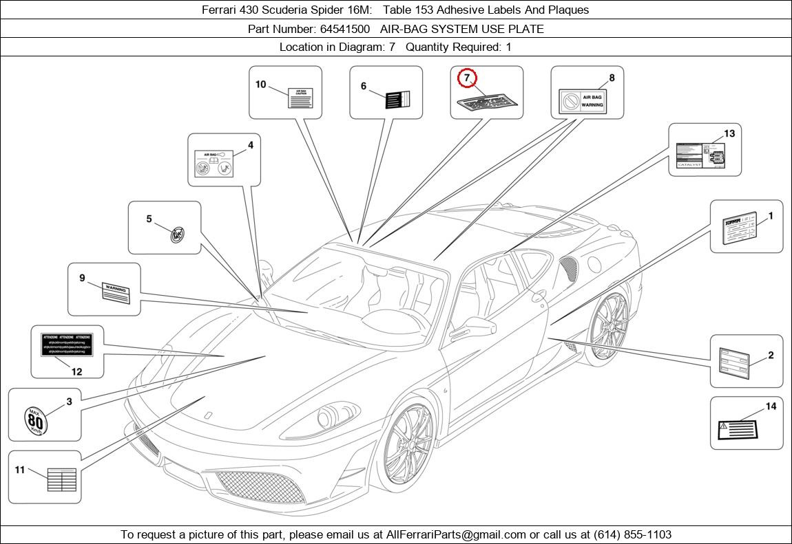 Ferrari Part 64541500