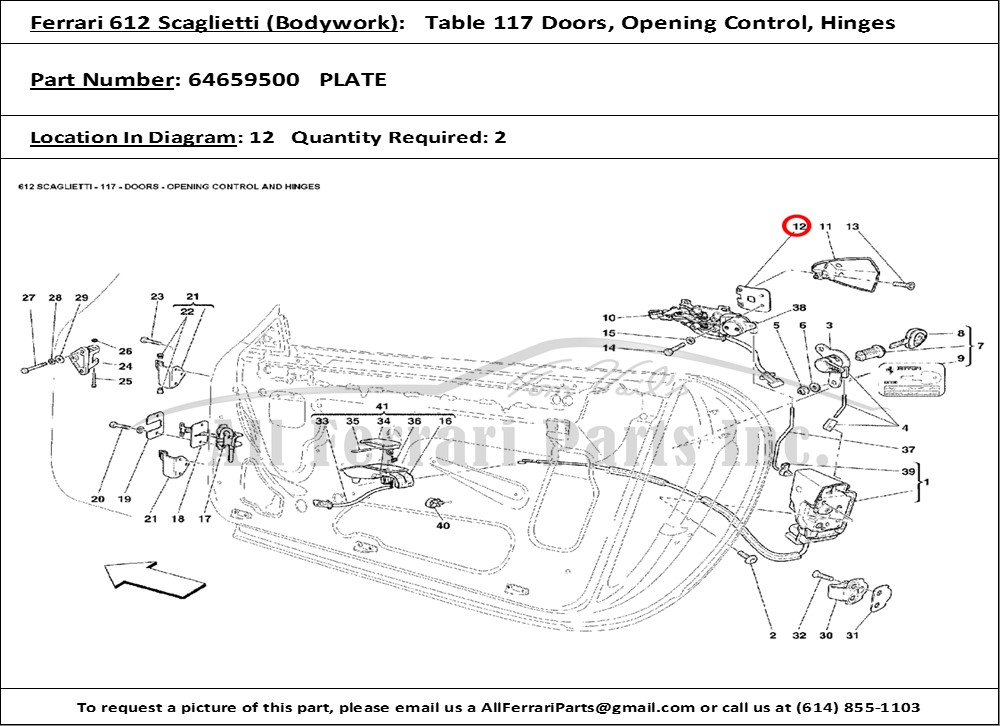 Ferrari Part 64659500