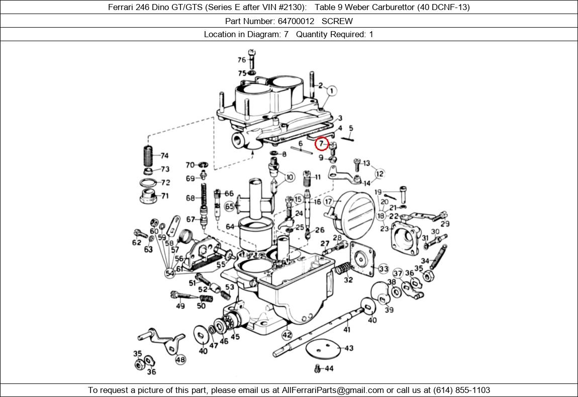 Ferrari Part 64700012