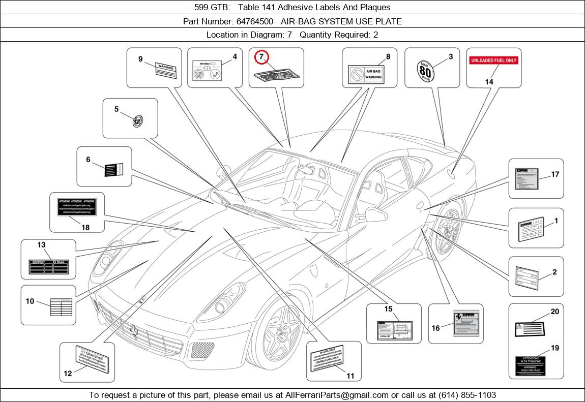 Ferrari Part 64764500