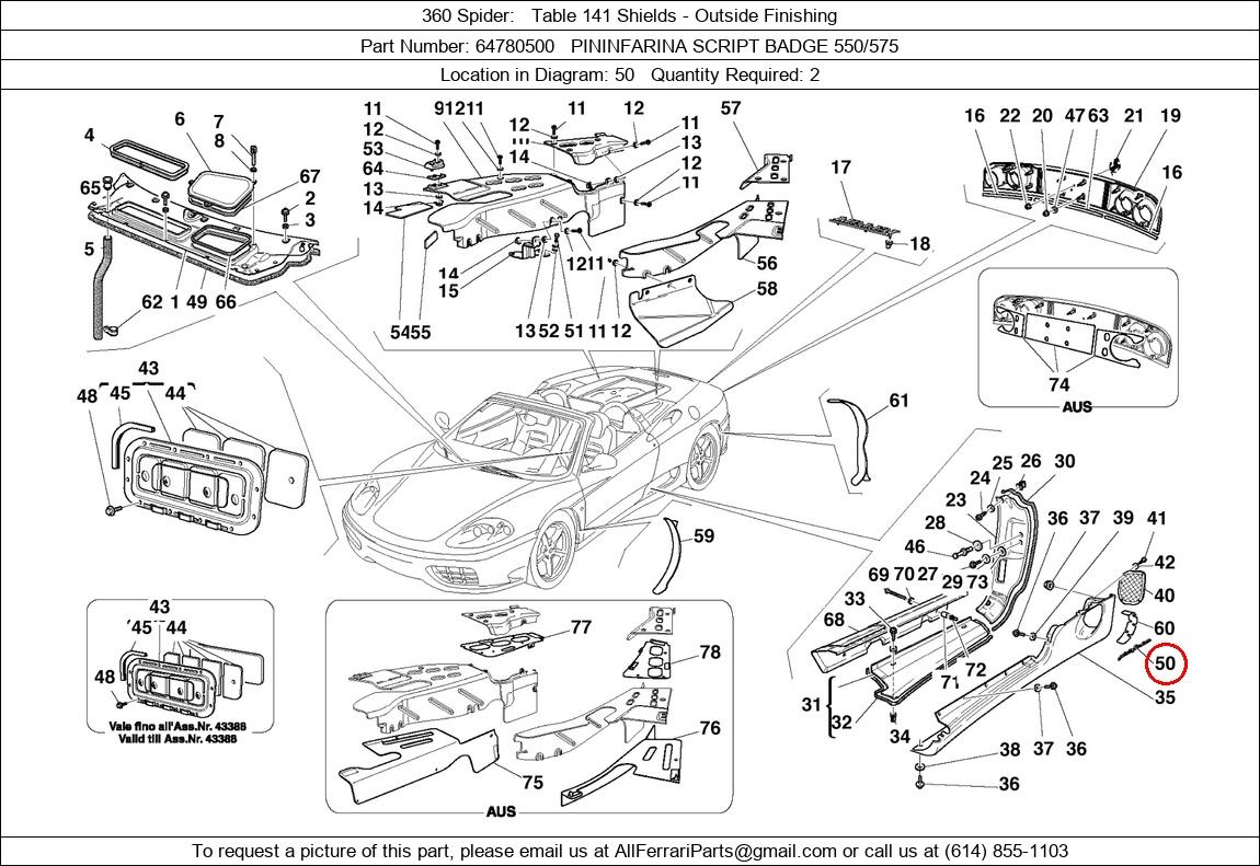 Ferrari Part 64780500