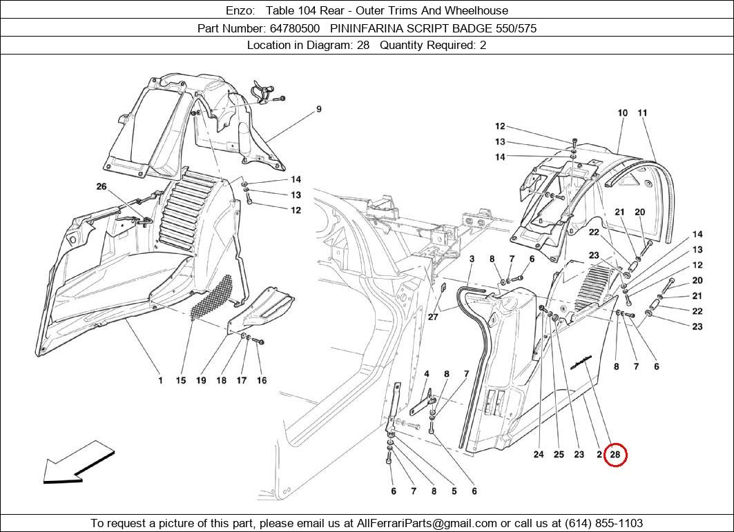 Ferrari Part 64780500