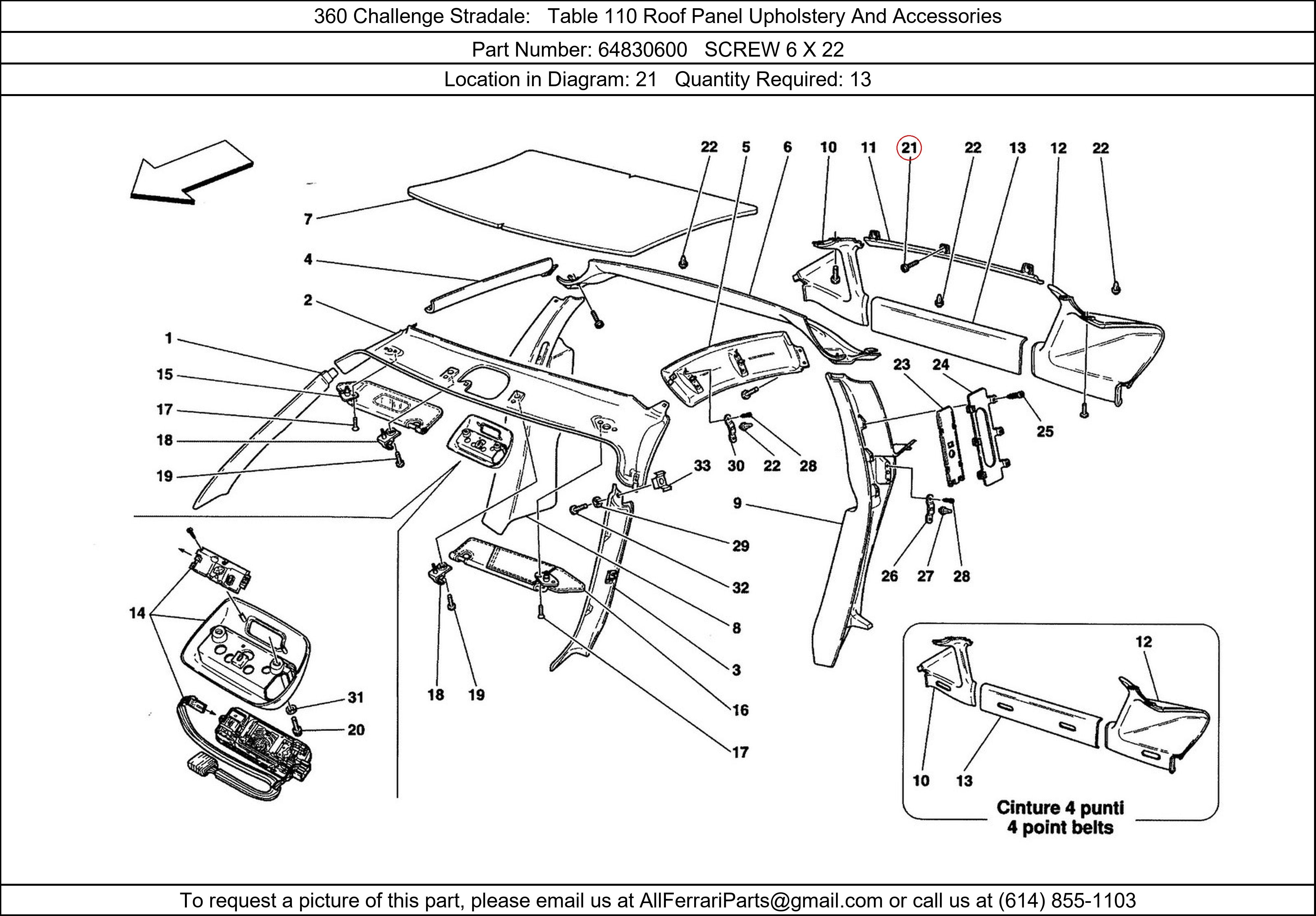 Ferrari Part 64830600