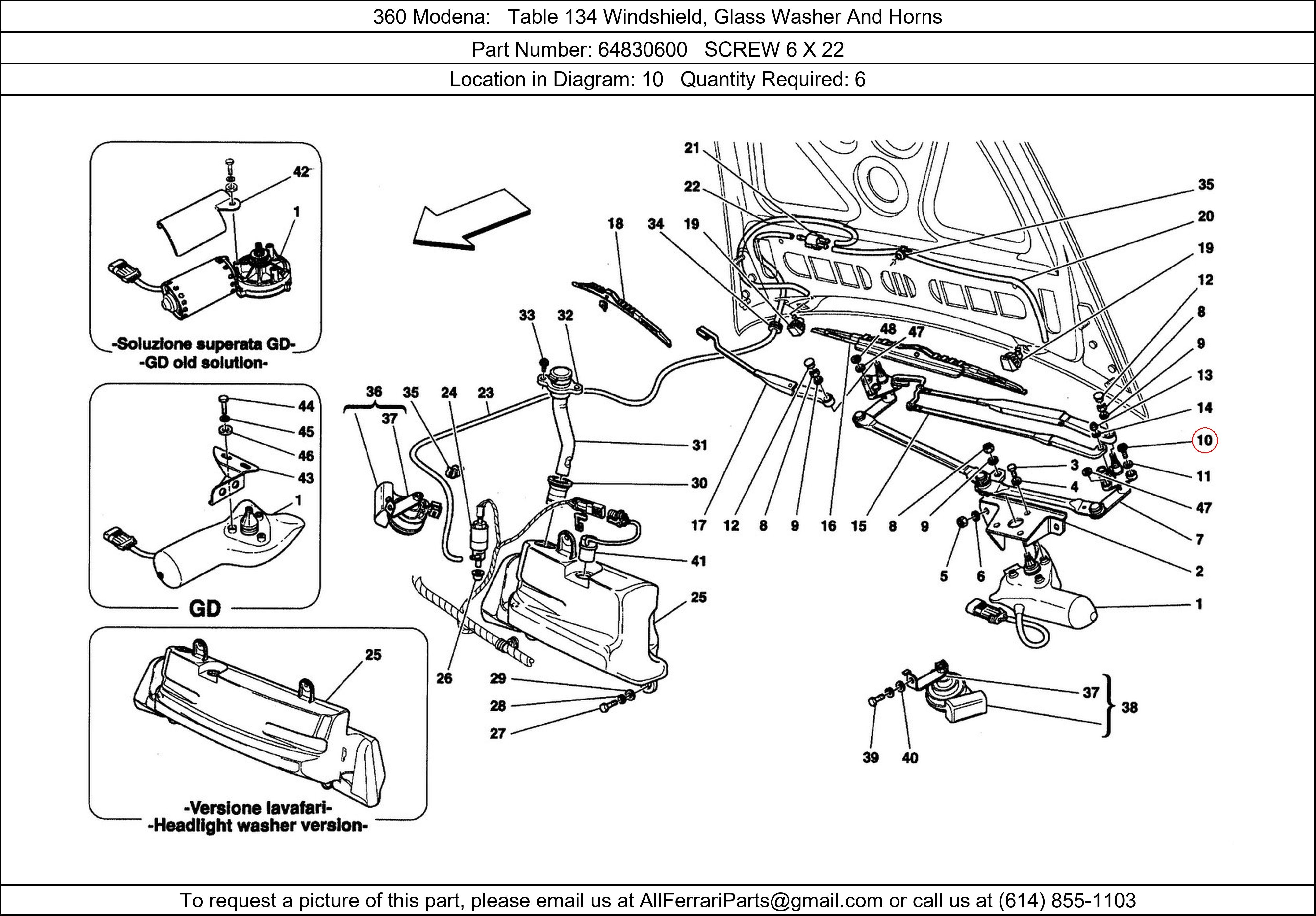 Ferrari Part 64830600