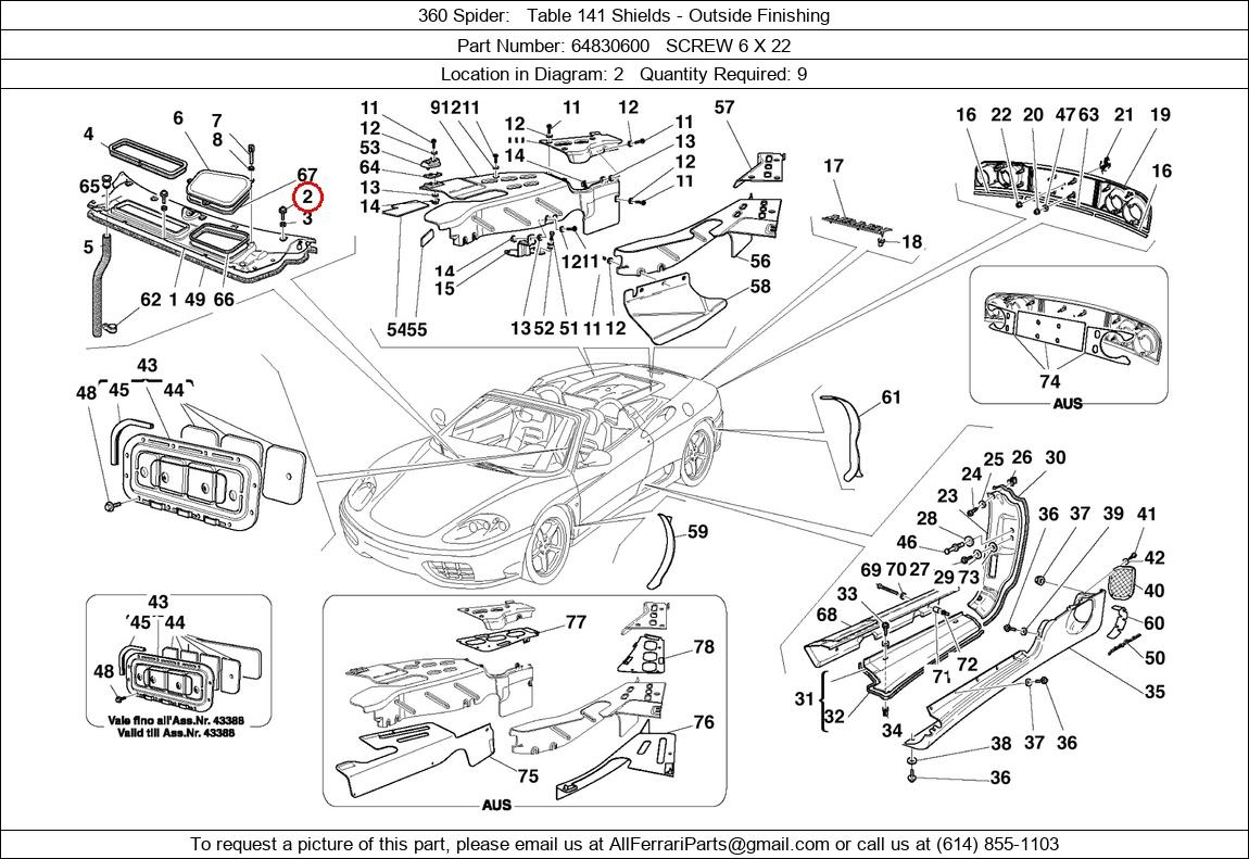 Ferrari Part 64830600