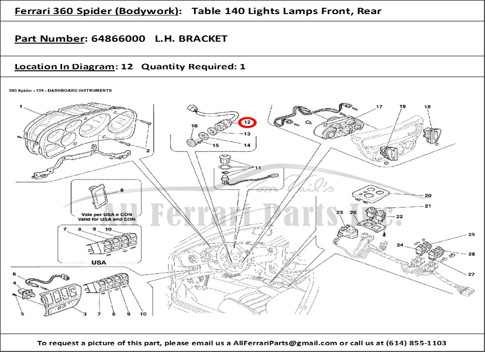 Ferrari Part 64866000