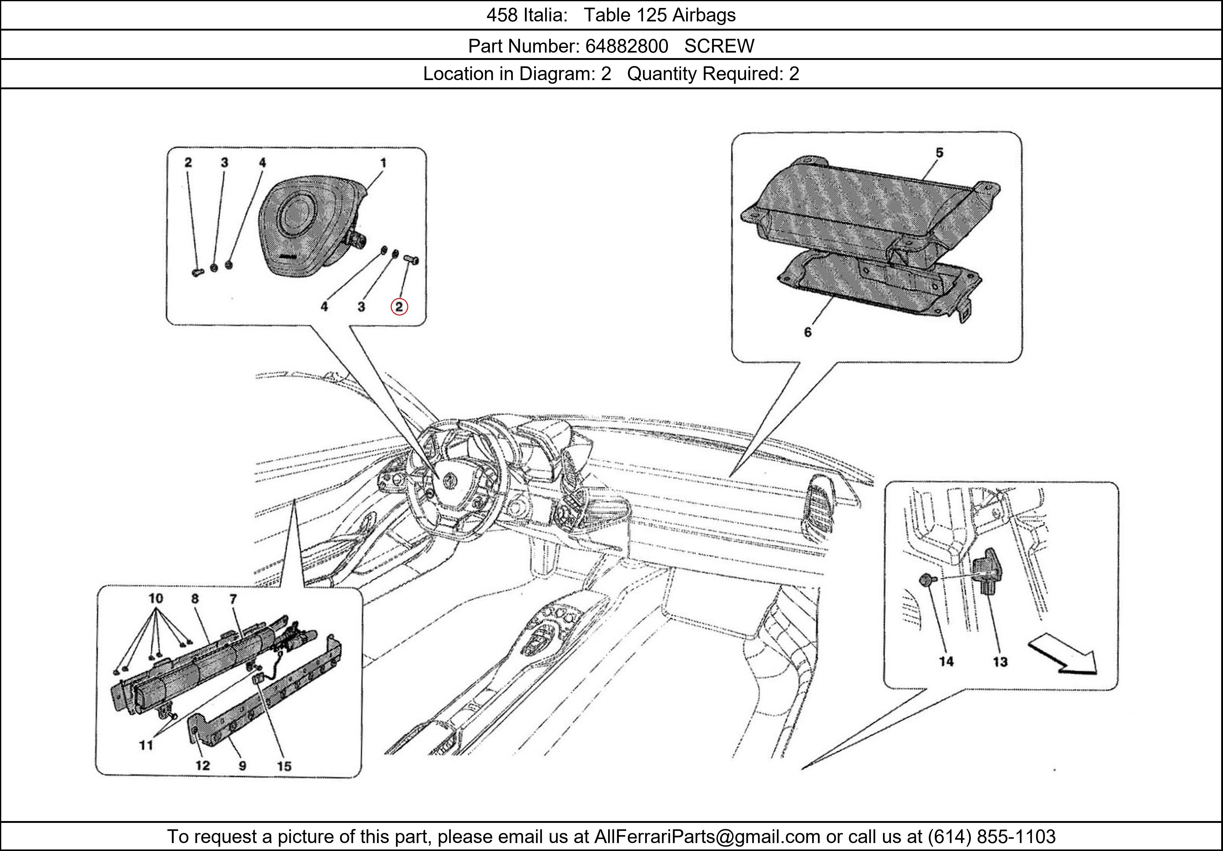 Ferrari Part 64882800