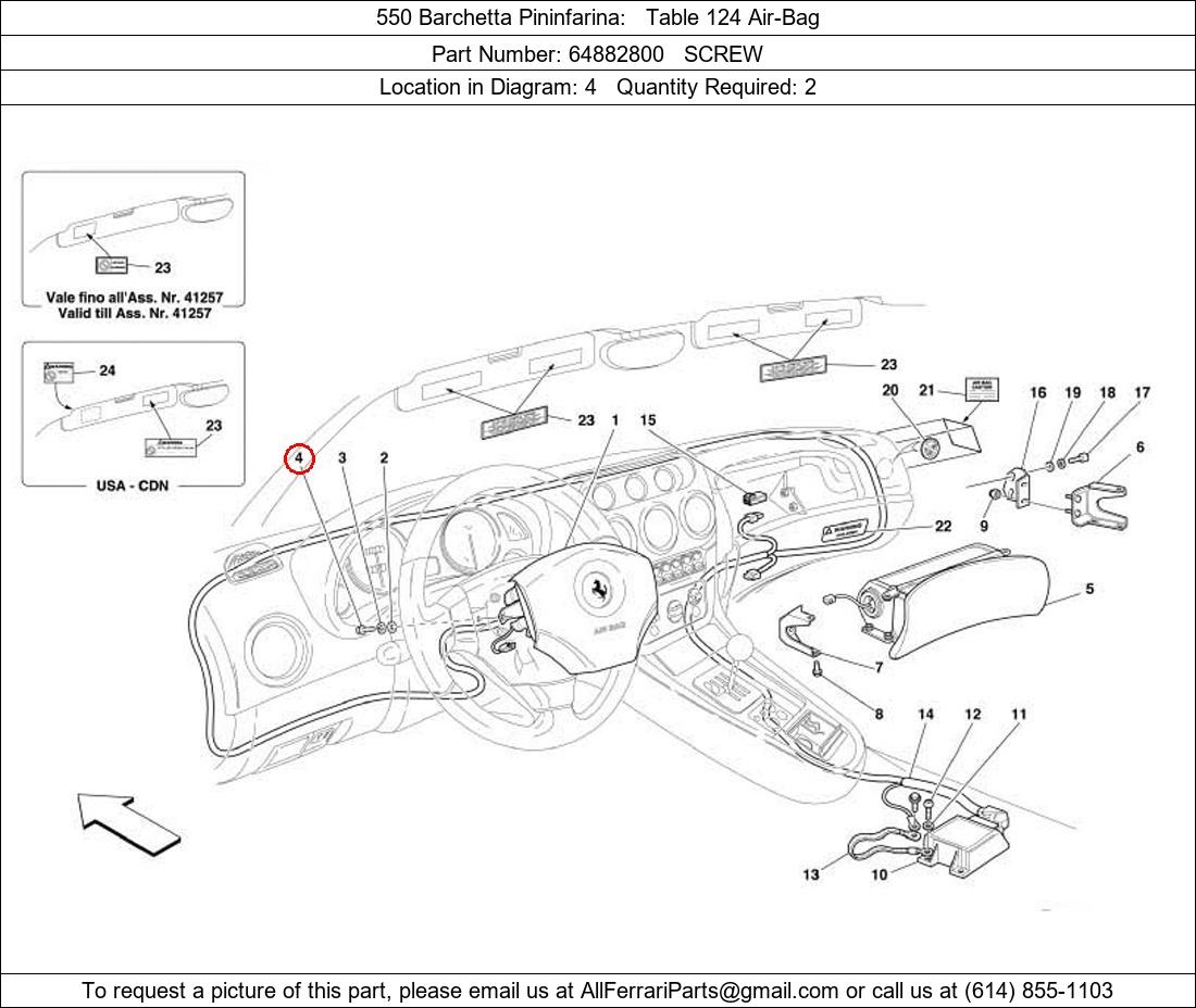 Ferrari Part 64882800