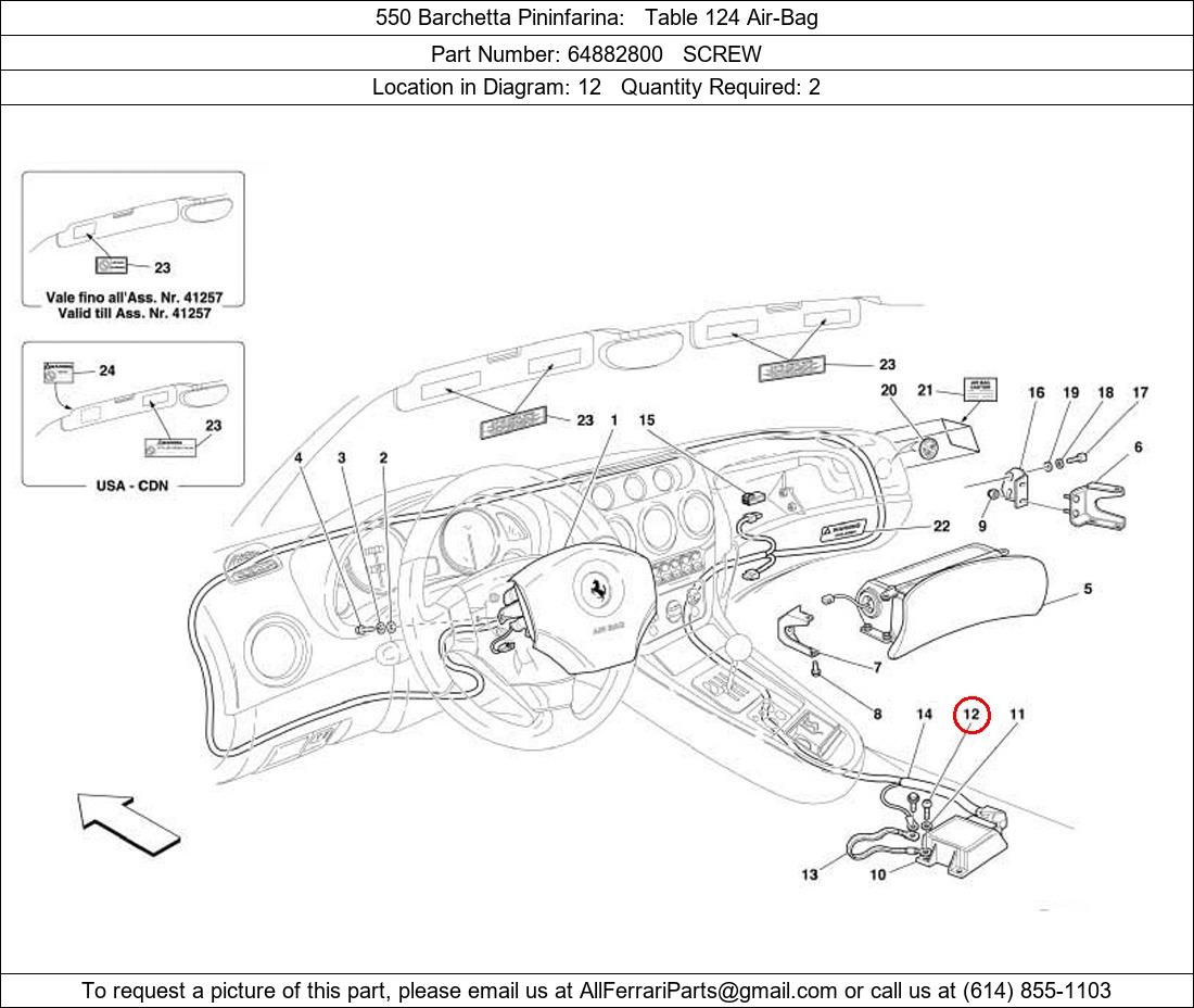 Ferrari Part 64882800