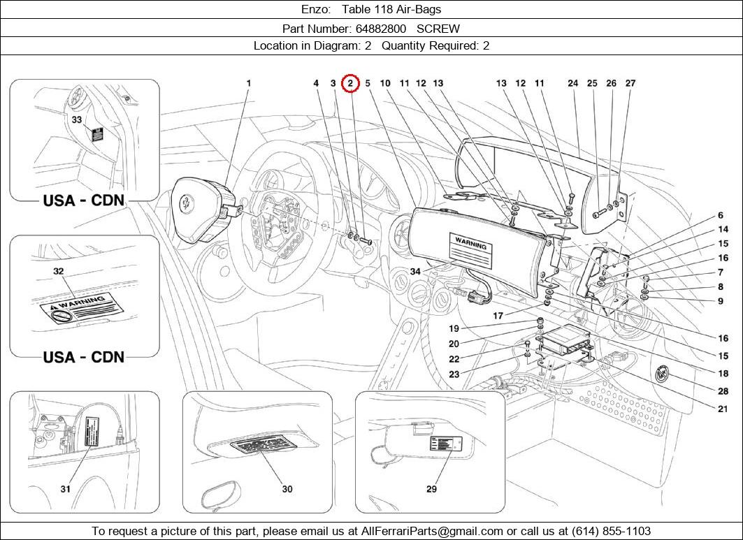 Ferrari Part 64882800