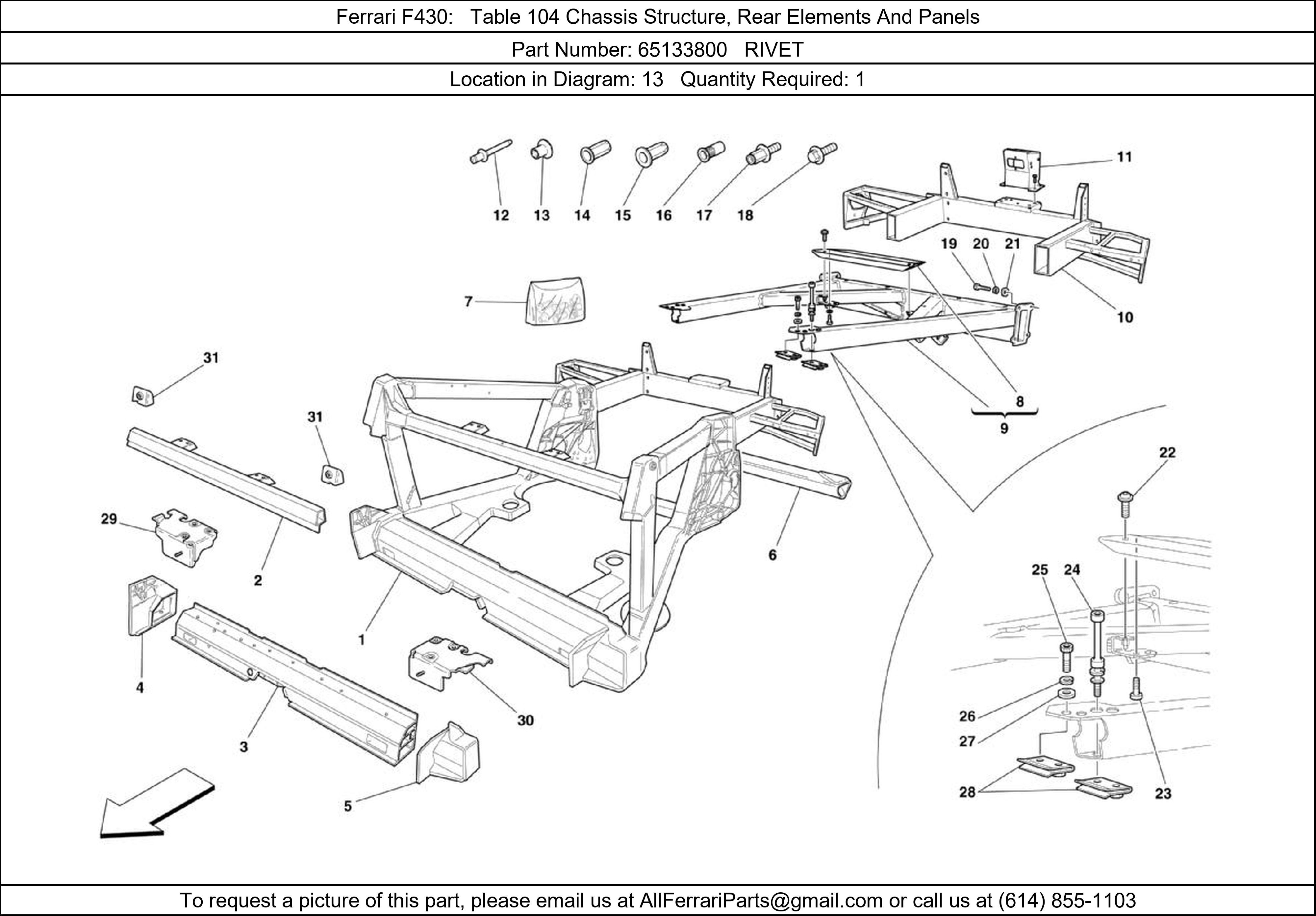 Ferrari Part 65133800