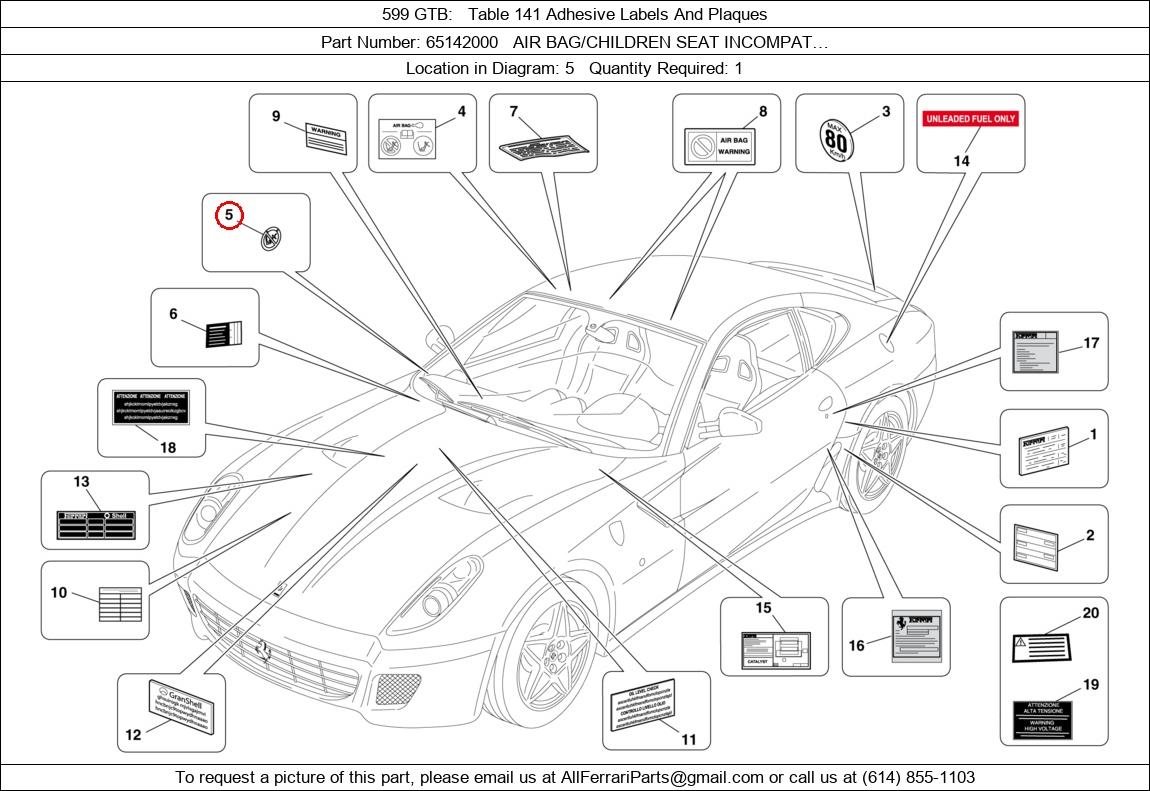 Ferrari Part 65142000