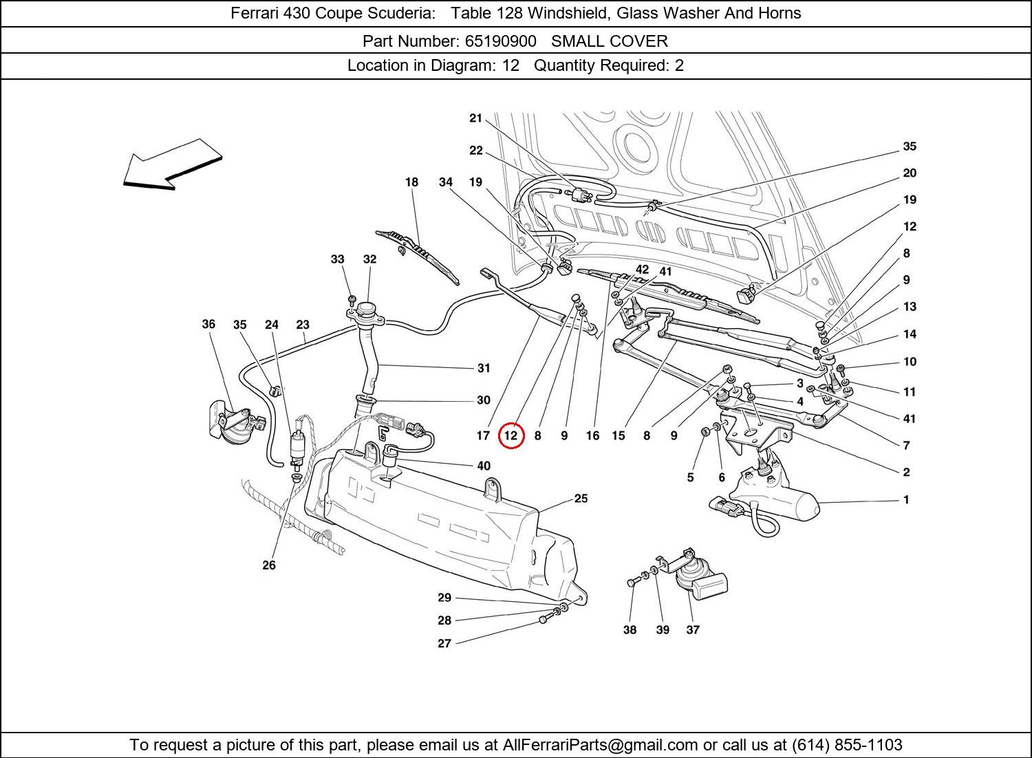 Ferrari Part 65190900