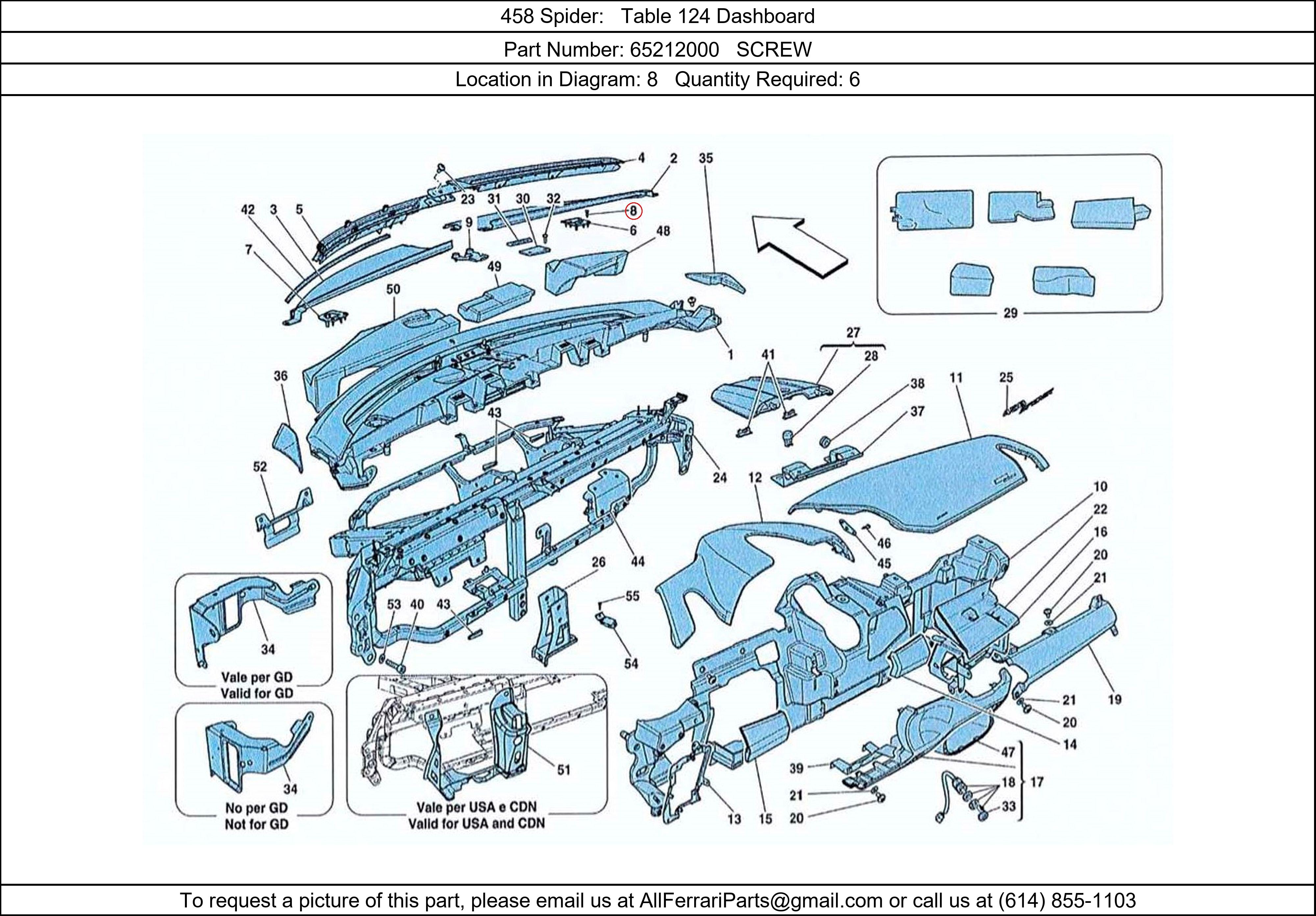 Ferrari Part 65212000