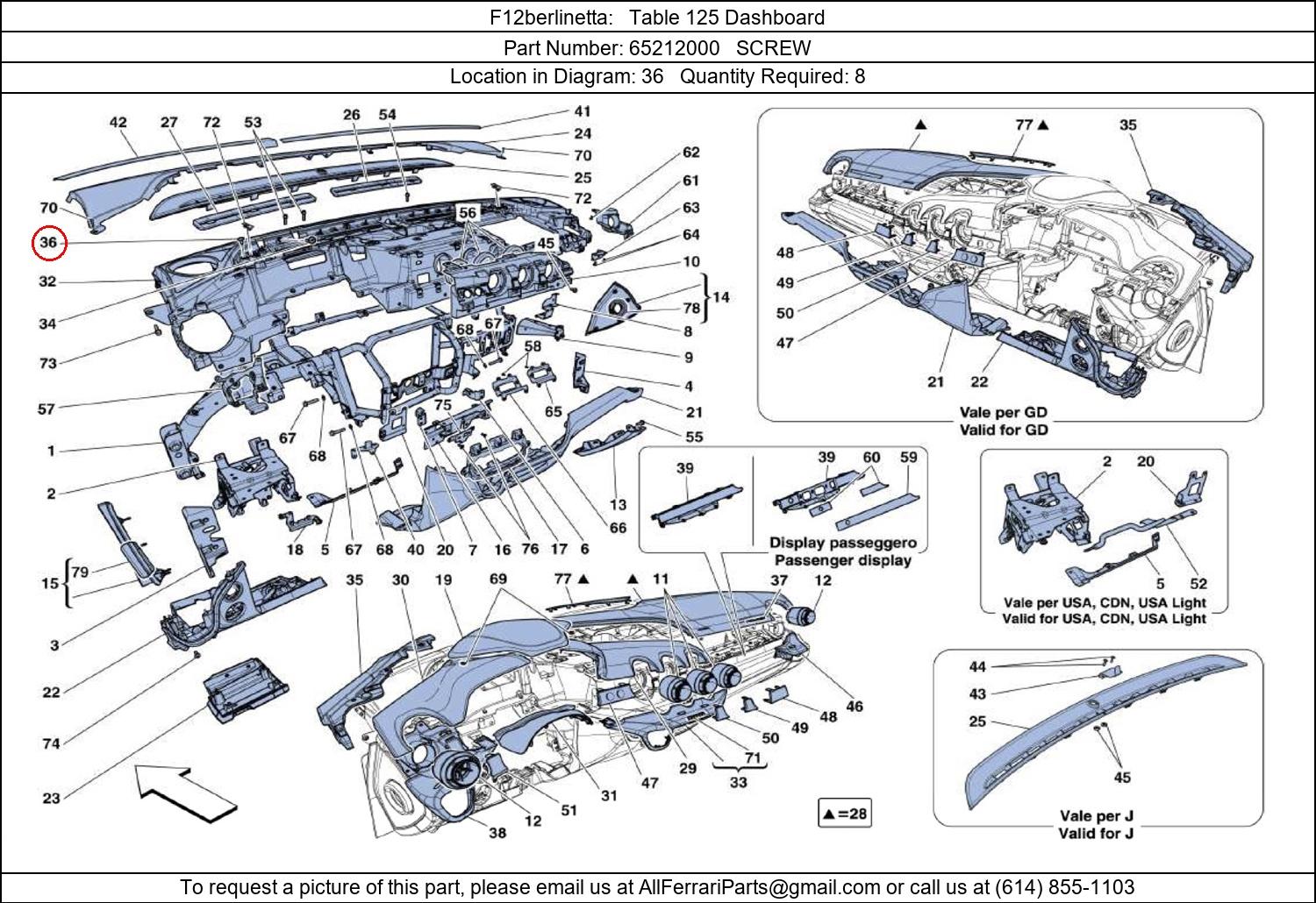 Ferrari Part 65212000