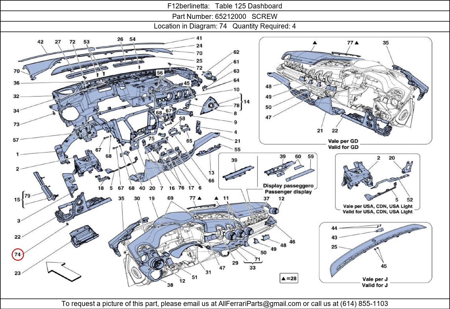 Ferrari Part 65212000