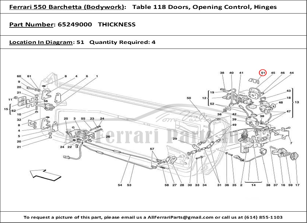 Ferrari Part 65249000