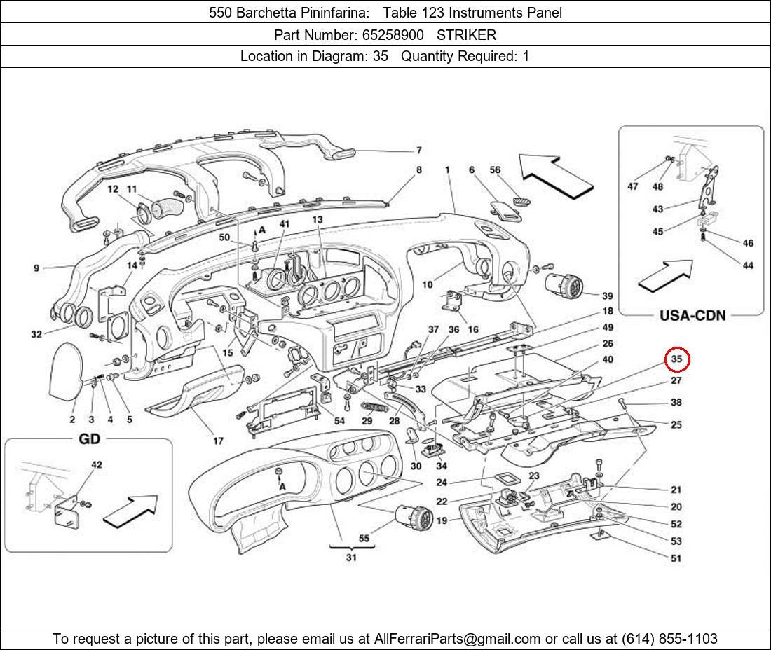 Ferrari Part 65258900