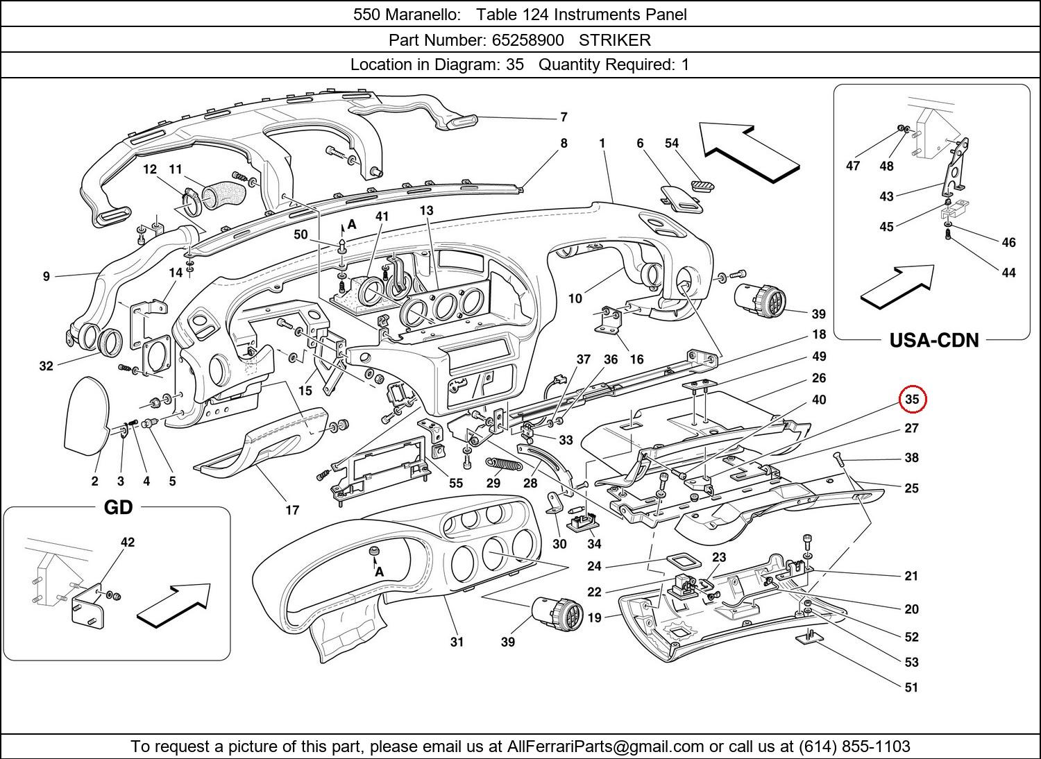 Ferrari Part 65258900