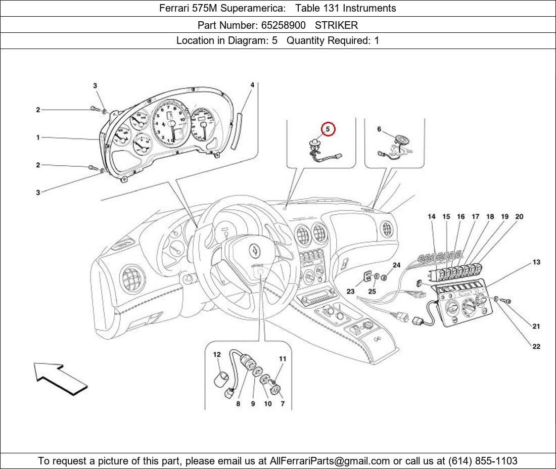 Ferrari Part 65258900