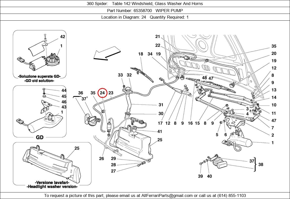 Ferrari Part 65358700