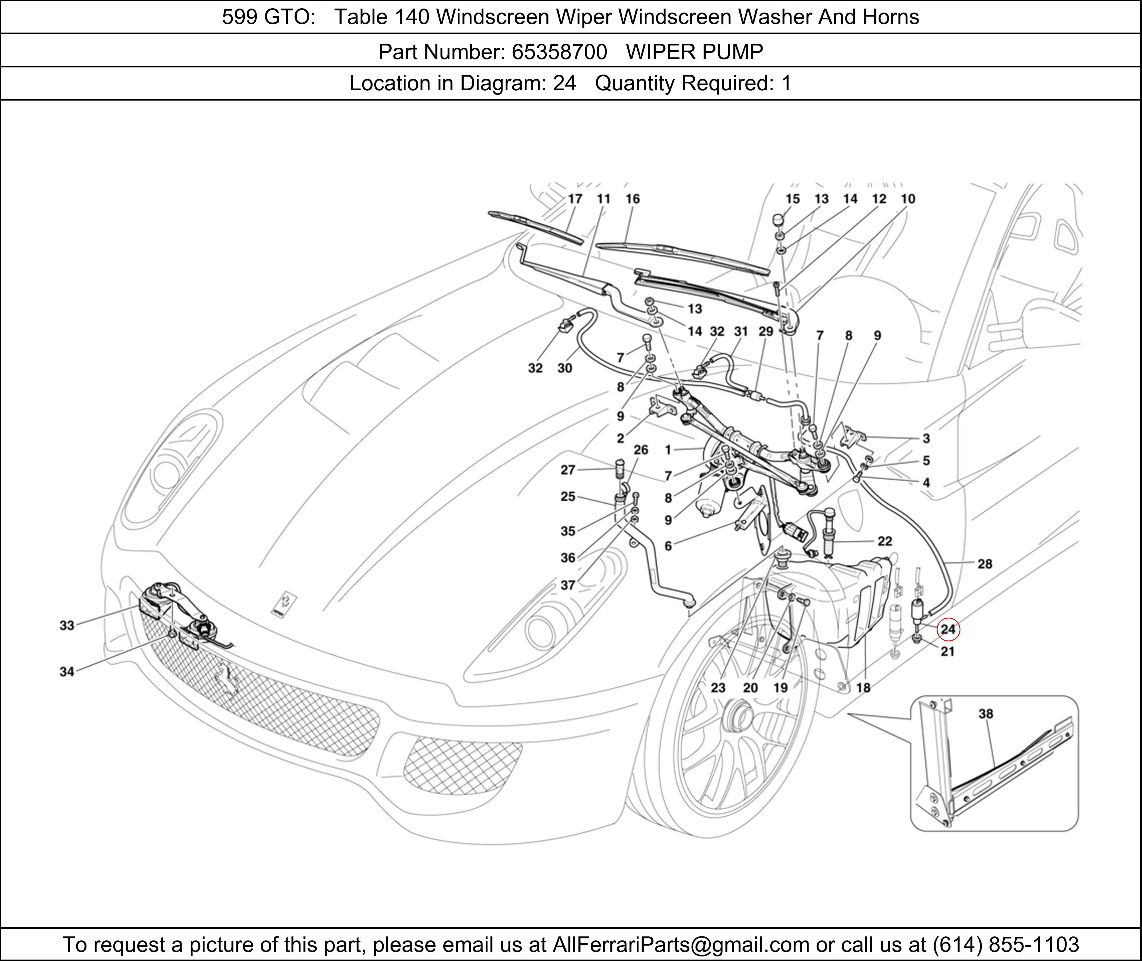 Ferrari Part 65358700