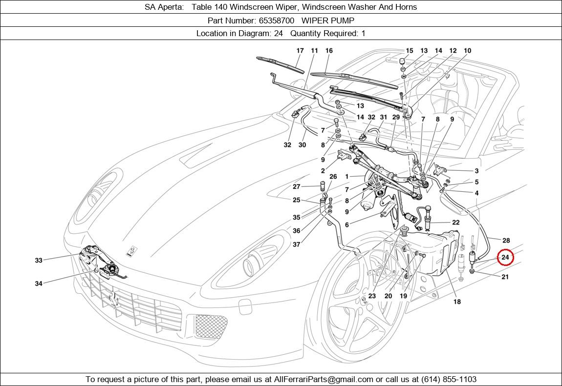 Ferrari Part 65358700