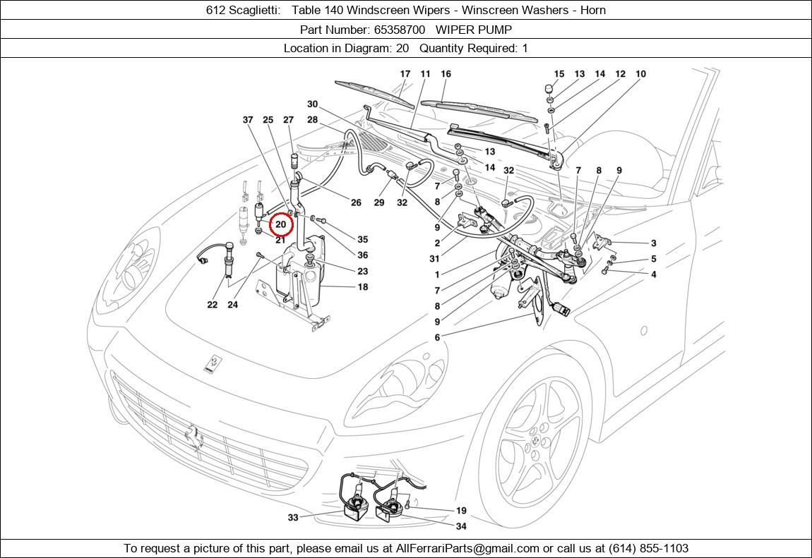 Ferrari Part 65358700