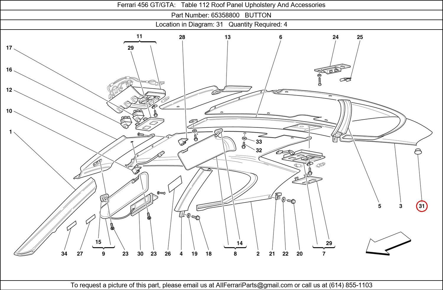 Ferrari Part 65358800