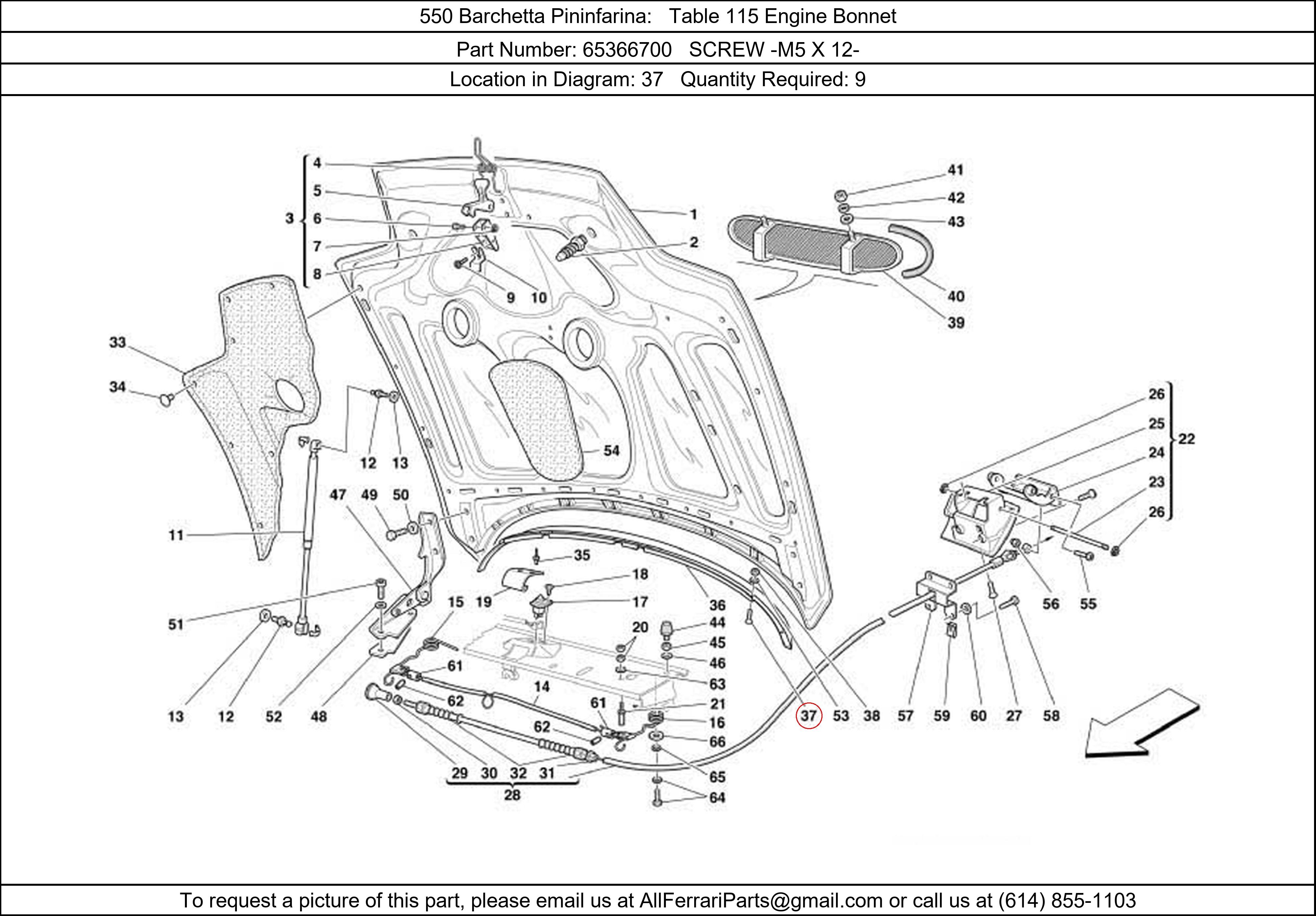 Ferrari Part 65366700