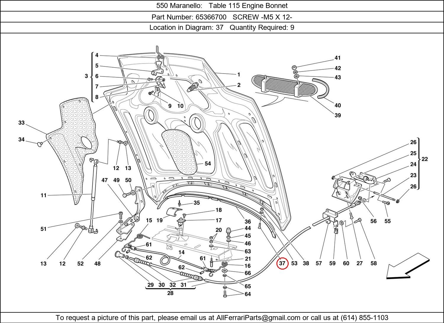 Ferrari Part 65366700