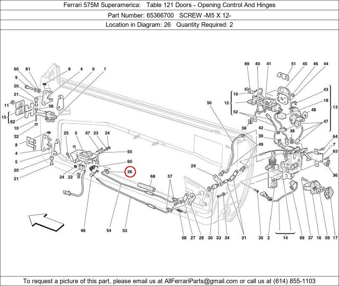 Ferrari Part 65366700